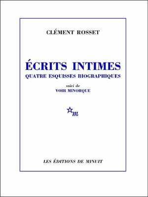 cover image of Écrits intimes